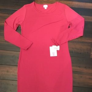 Solid Red Debbie Dress